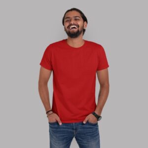 red plain tshirt