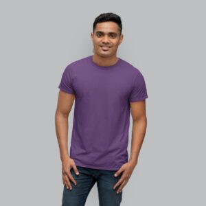 purple plain tshirt