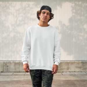 white sweatshirt for men